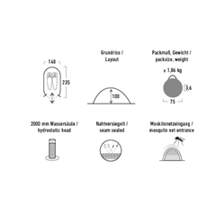 HIGH PEAK Vision 2, pop-up telt