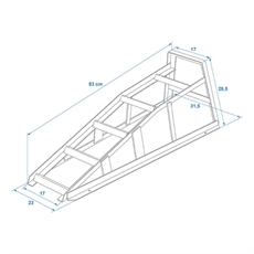 ProPlus Level wedge Stål, 1000 kg.