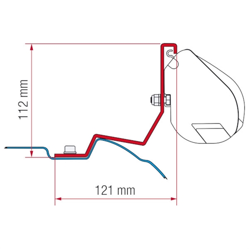 F35-brakett for Mercedes Viano 2004 og Mercedes V-Klasse 2014