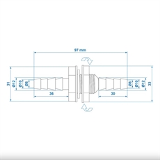 Pro Plus Vannslangekobling 1/2" - 12 mm