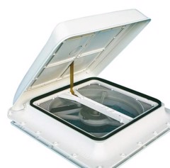 FIAMMA Turbo Vent, Hvit, 40 x 40 cm